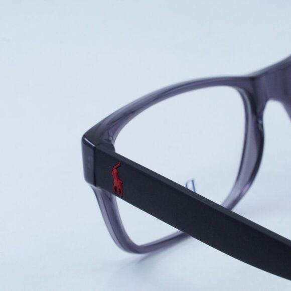 NEW POLO RALPH LAUREN PH2117 5407 SHINY TRANSPARENT GREY EYEGLASSES - Picture 3 of 8